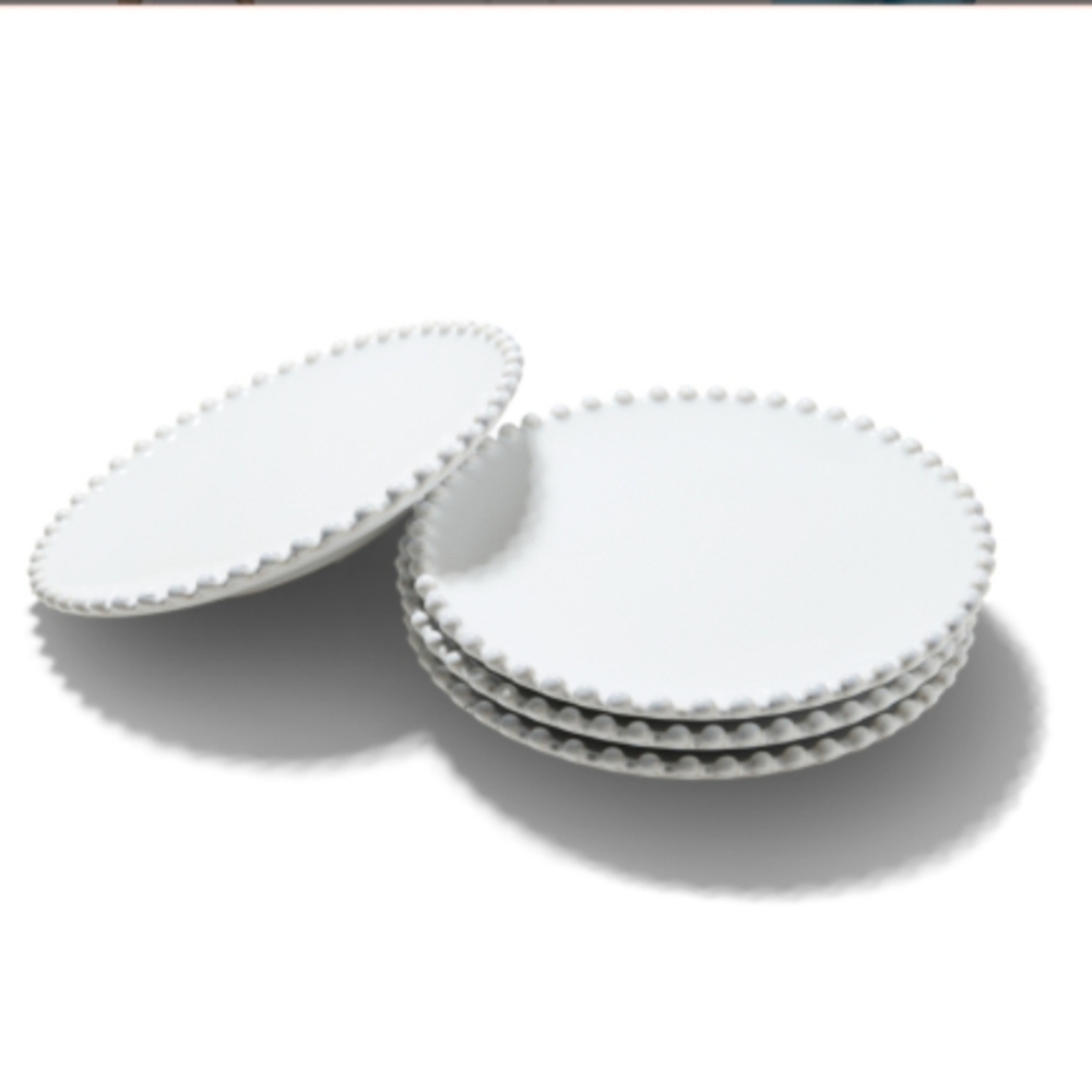 Costa Nova Set Of 4 Pearl Appetizer Plates